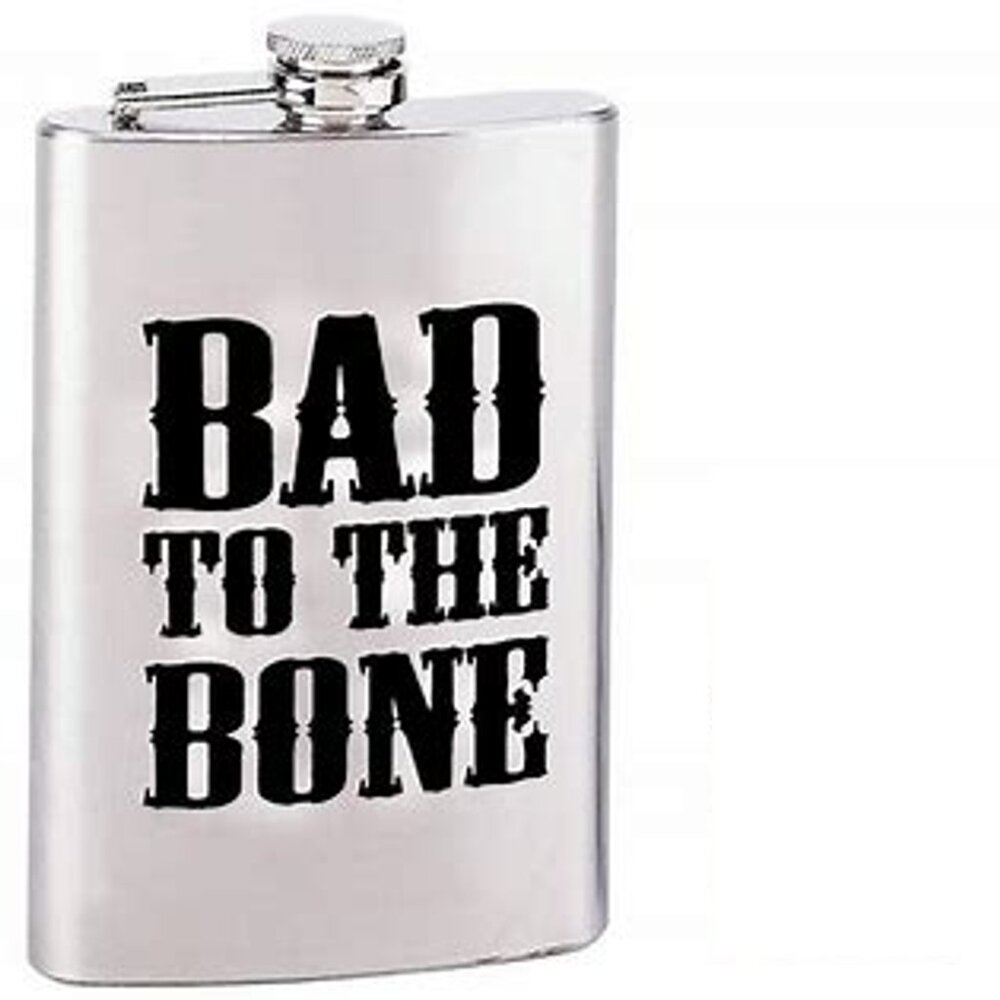 Maxam Bad to the Bone 8-ounce Flask 💸